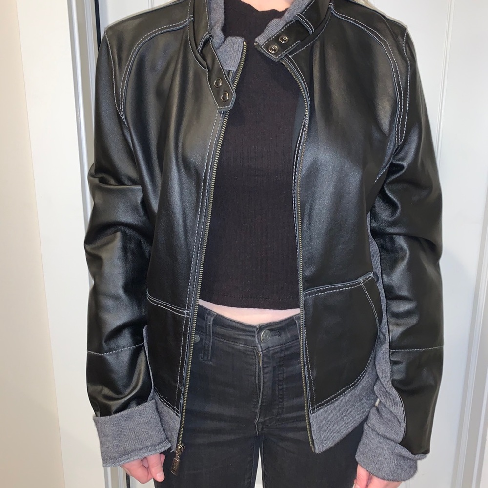 Young, Fabulous, & Broke Leather Jacket.